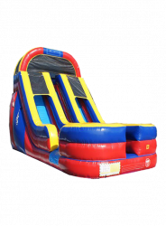 18' Carnival Double Lane Slide - Wet