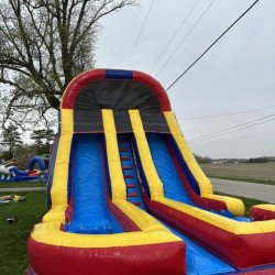 1820Dual20Lane3 1682954780 18' Carnival Double Lane Slide