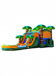 Jungle Jump Bouncer w/ 2 Slides - Wet