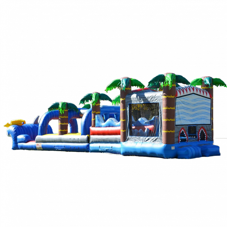 Shark Bouncer/Obstacle w/ Slip n Slide