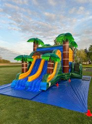 photo 2023 05 21 14 55 30 1684695694 Jungle Jump Bouncer w/ 2 Slides - Dry