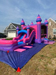 photo 2023 06 05 16 51 01 1685998451 Purple Castle Bouncer w/ 2 Slides