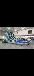 15’ Aloha Splash 2 Lane Slide w/ Splash Pool (BRAND NEW)